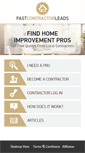 Mobile Screenshot of fastcontractorleads.com